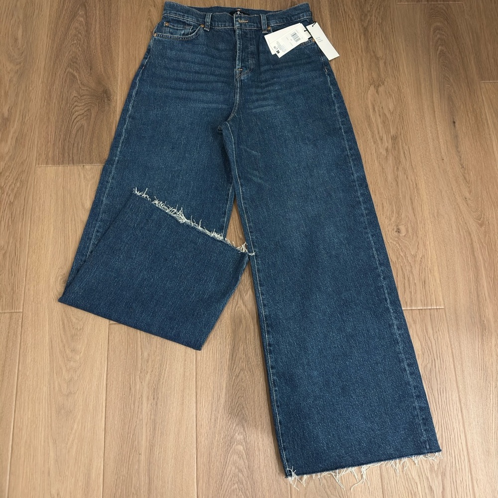 7 For All Mankind High Rise Blue Jeans